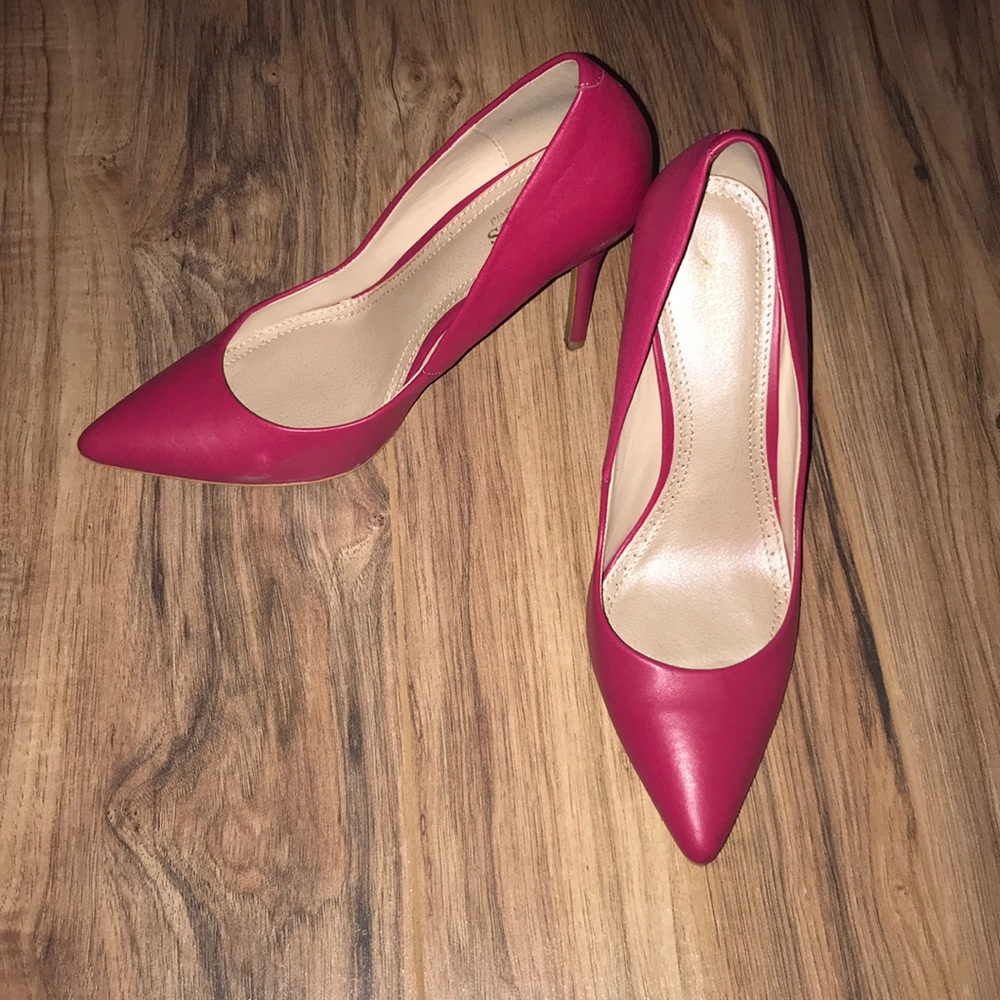 Charles David pink stillettos